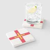 ガーンジー国旗 ストーンコースター (横)