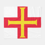 ガーンジー国旗 フリースブランケット (正面(横))