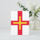 ガーンジー国旗 ポストカード (スタンド正面)