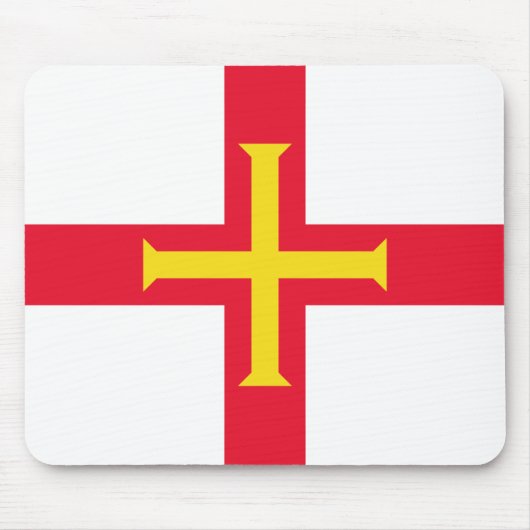 ガーンジー国旗 マウスパッド (正面)