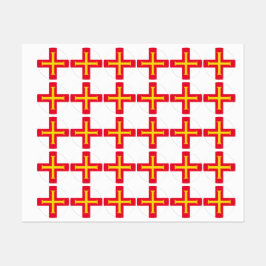 ガーンジー国旗 ラベル