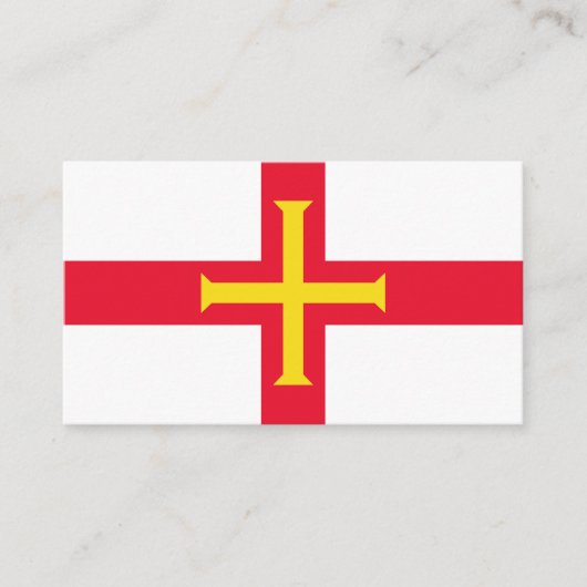 ガーンジー国旗 名刺 (正面)