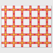 ガーンジー島の旗 ラッピングペーパー (フラット)