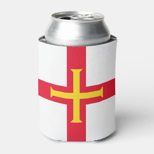 ガーンジー島の旗 缶クーラー (缶正面)