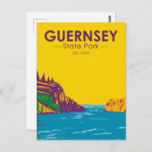 ガーンジー州パークワイオミングヴィンテージ ポストカード (正面/裏面)