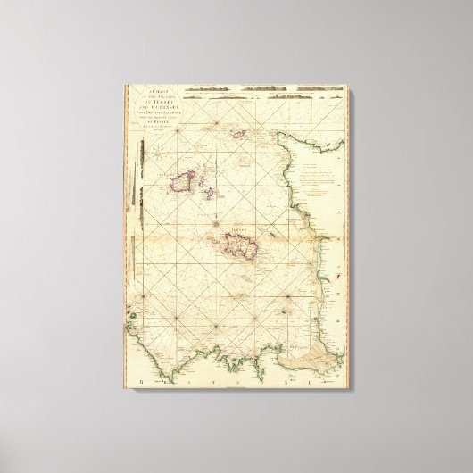 ガーンジー・ジャージー キャンバスプリント (正面)