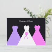 ガーンブライズメイド昼食又はブランチ招待状 招待状 (スタンド正面)