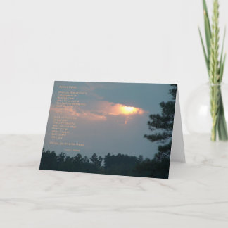 ガ及び炎の詩のメッセージカード カード