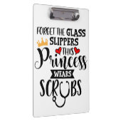 ガ忘れラススリッパ姫がスクラブを着おもしろいる クリップボード (右)