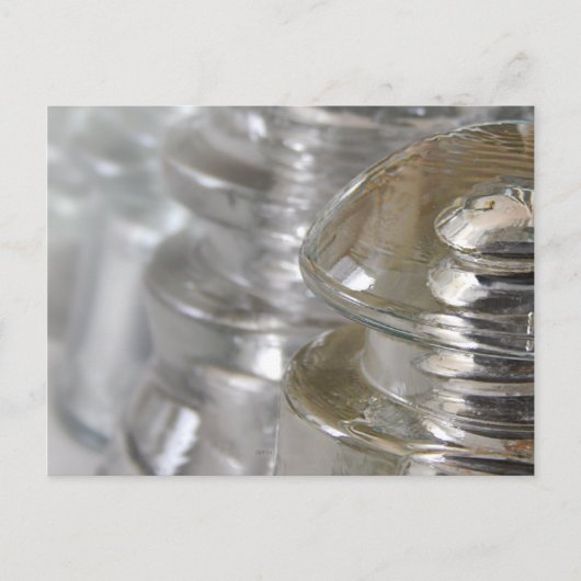 ガ澄んラス絶縁体 ポストカード (正面)