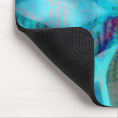 ガ白熱［赤熱］光を放つラス マウスパッド (コーナー)