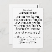 – ガ航海のイド付きザズルフォントサンプラーシート ポストカード (正面/裏面)