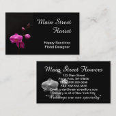 ガ蘭のピンクの花 名刺 (正面/裏面)