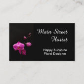 ガ蘭のピンクの花 名刺 (正面)