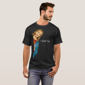 キおもしろいリスト教の男性がT – を贈るのを見たイエス Tシャツ (正面フル)