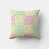 キかわいらしルトパターン（の模様が）ある装飾用クッション クッション (裏面)