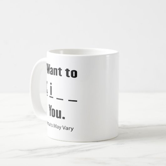 キが欲しい__結果は違うかもしれない コーヒーマグカップ (正面左)