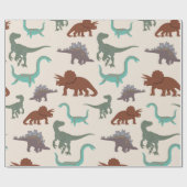 『キよくはしゃぐッズ・恐竜』  ラッピングペーパー (フラット)