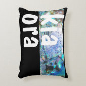 キアオラニュージーランドパウアブラックマオリNZ KIWI アクセントクッション (正面(垂直))