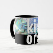 キアオラニュージーランドパウアブラックマオリNZ KIWI マグカップ (正面左)