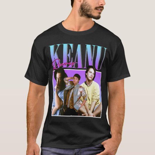 キアヌ・リーブス 90年代風 Tシャツ (正面)