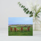 キアワアイランドゴルフコース18th Greenの椅子 ポストカード (スタンド正面)