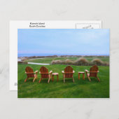 キアワアイランドゴルフコース18th Greenの椅子 ポストカード (正面/裏面)