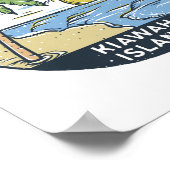 キアワアイランドサウスカロライナヴィンテージ ポスター (角)