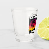 キアワアイランドビーチサウスカロライナ ショットグラス (左)