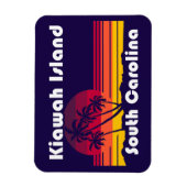 キアワアイランドビーチサウスカロライナ マグネット (縦)