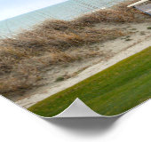 キアワアイランド第18ホールのゴルフカート ポスター (角)