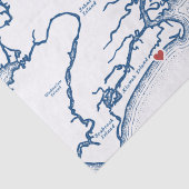 キアワアイランドSCマップエレガントネイビーブルー 薄葉紙 (詳細)