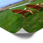 キアワ島の十八番ホールの椅子 ポスター (角)