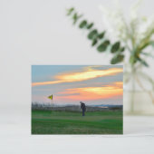 キアワ島の夕暮れの18番目の緑 ポストカード (スタンド正面)