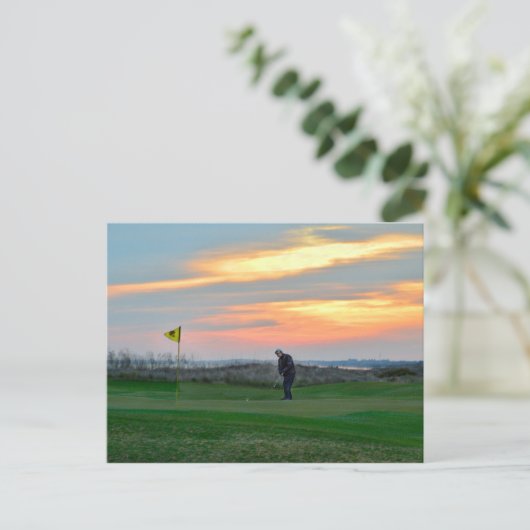 キアワ島の夕暮れの18番目の緑 ポストカード (スタンド正面)