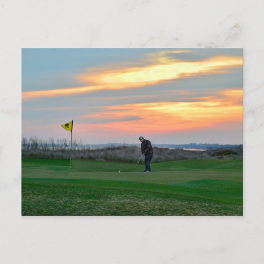 キアワ島の夕暮れの18番目の緑 ポストカード (正面)