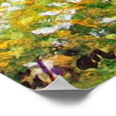 キアンティ風景の中のカステル,黄色の花畑 ポスター (角)