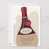 キアンティ クラッシコ | イタリアワイン マイルストーン 誕生日 招待状 (正面)
