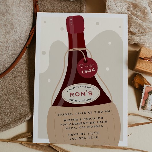 キアンティ クラッシコ | イタリアワイン マイルストーン 誕生日 招待状