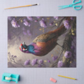 キアントバイオレットフローライラストレーション 薄葉紙 (クラフト)