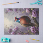 キアントバイオレットフローライラストレーション 薄葉紙 (クラフト)