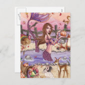 キアンドラ – 感謝祭マーメイドはがき シーズンポストカード (正面/裏面)