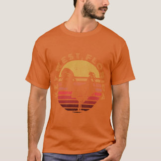 キイウェスト 鶏 ニワトリ 夕焼け ダストレス スーベニア Tシャツ