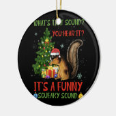 キイキイと鳴るおもしろいクリスマスリス セラミックオーナメント (左)