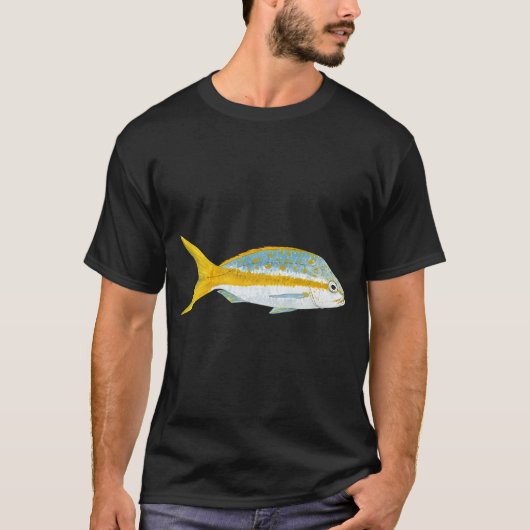 キイロスナッパー-Ocyurus chrysurus Tシャツ (正面)
