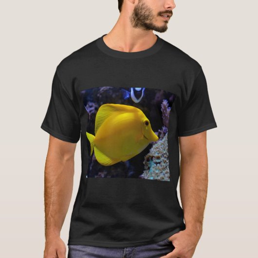 キイロハギの熱帯魚 Tシャツ (正面)