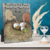 キウおもしろいイの鳥が果実の世話をする フォトプラーク (側面)