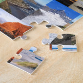 キウィアナニュージーランド自然風光明媚モンタージュ ジグソーパズル (側面)