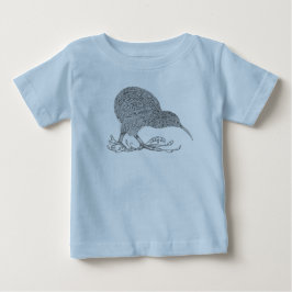 キウィアナ柄の子供用Tシャツ ベビーTシャツ