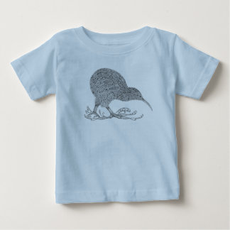 キウィアナ柄の子供用Tシャツ ベビーTシャツ